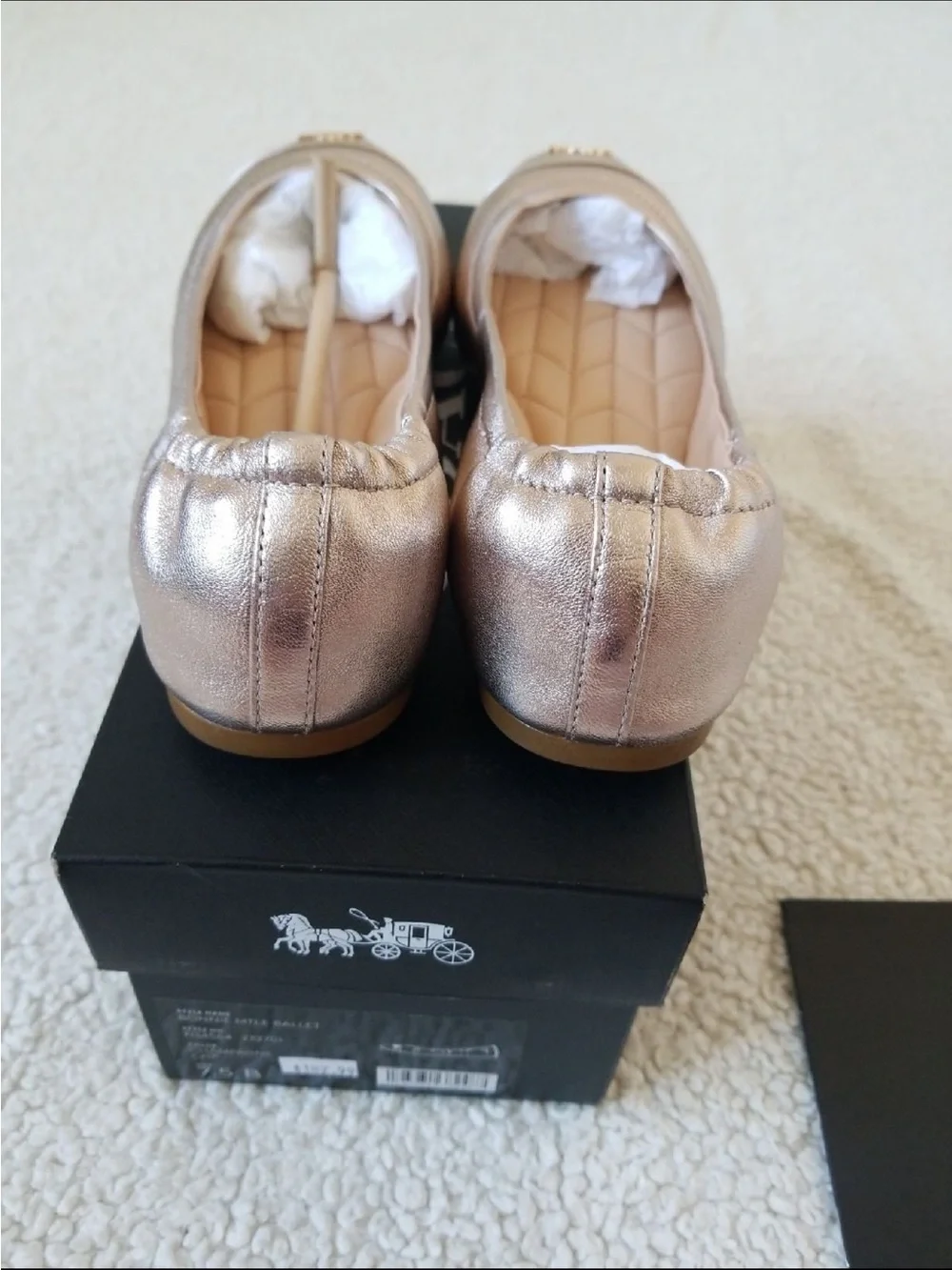 Coach Bonnie mtle ballet Champagne - Picture 6 of 9